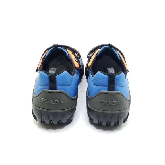 Prada Colorblock Nylon Scuba Sneaker Blue Orange Mens US 8 - Picture 6 of 11